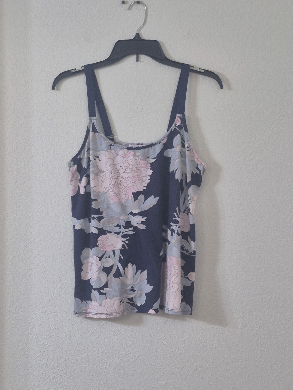 Linea Donatella Navy Floral Cami with Pink Blooms